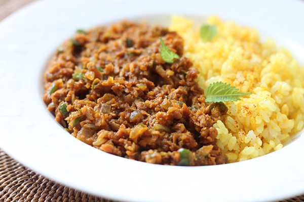根菜のキーマカレー